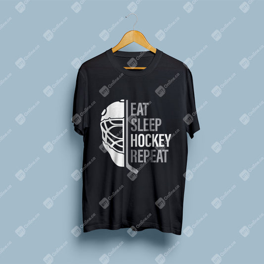 Eat Sleep Hockey Repeat DTF Transfers