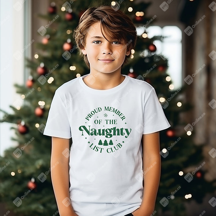 Proud Member of the Naughty List DTF Transfers